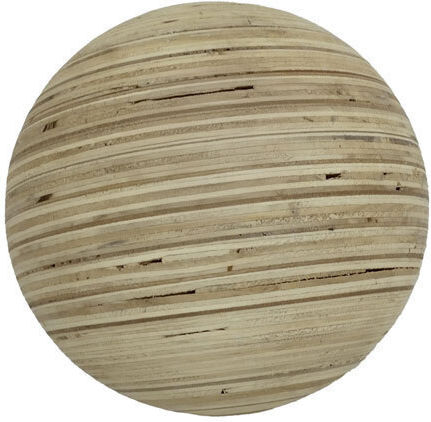 Cebo L Decorative Ball 17x17x17 Wooden Natural 4 Pieces