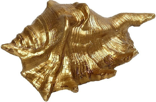 Διακοσμητικό Επιτραπέζιο Κοχύλι Polyresin Χρυσό Espiel 14x10x6εκ Mt2725k2 Σετ 2 Τεμάχια Υλικό Polyresin Χρυσό Espiel Mt2725k2