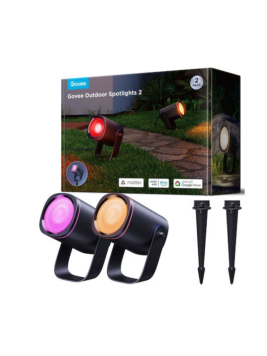 Govee Außenstehlampen Spot Mit Eingebautes LED 10x8x7cm Govee Außenstehlampen Spot Mit Eingebautes LED 10x8x7cm