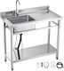Vevor Λάντζα Einzeln DSCDGZT100CMV3J56001V0 100x50x94cm