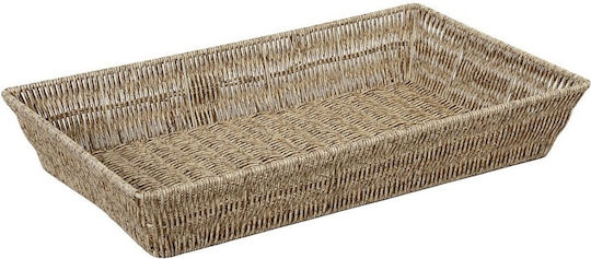 Espiel Set of Decorative Baskets Rattan Beige 32.5x26.5x10cm 3pcs