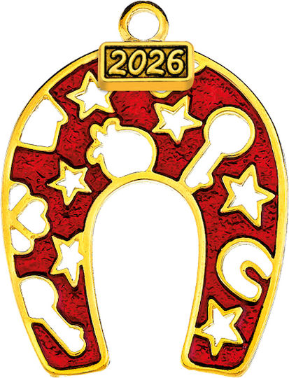 Metal Decorative Horseshoe 4.5x5.5cm M2026/12132