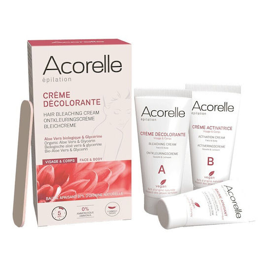 Acorelle Hair Removal Face & Body Cream Suitable for Sensitive Skin with Aloe Vera
