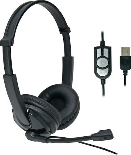 iSnatch Auf dem Ohr Multimedia-Headsets mit Mikrofon und Verbindung USB-A in Schwarz Farbe 251227