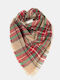 Triangular Red Green Red Scarf
