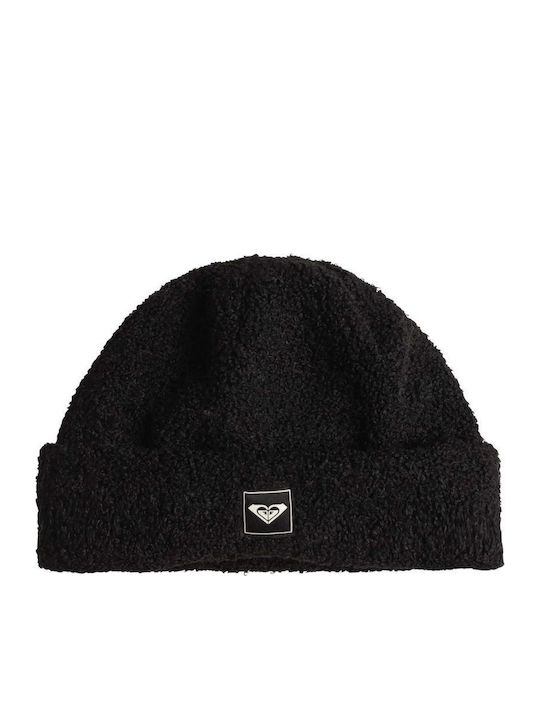 Valwood Beanie Fleece Beanie Knitted in Black color