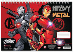Zeichenblock Iron Man A4 30Blätter 2Designs oder Farben Zeichenblock Iron Man A4 30Blätter 2Designs oder Farben