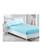Bettlaken Super-Doppel mit Gummiband 160x200cm. Turquoise