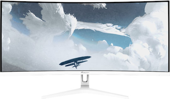 Arozzi Nova Ultrawide VA Curved Gaming Monitor 34" QHD 3440x1440 165Hz with Response Time 4ms GTG White