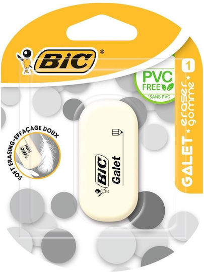 BIC Γόμα για Μολύβι Galet Λευκή