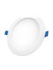 Wellmax Round Recessed LED Panel 12W with Cool White Light 6500K 17cm 2pcs