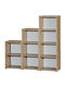 Beige Bookcases 3 Pieces 42x30x63cm