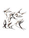 Wallity Copper Wall Decor Made of Metallic 14cm 5 Pieces
