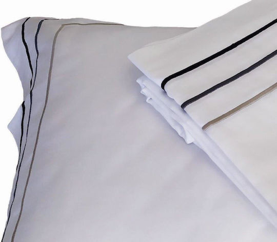Le Blanc Hotel Sheet White Semi-Double 190x295cm 100% Cotton 1pcs