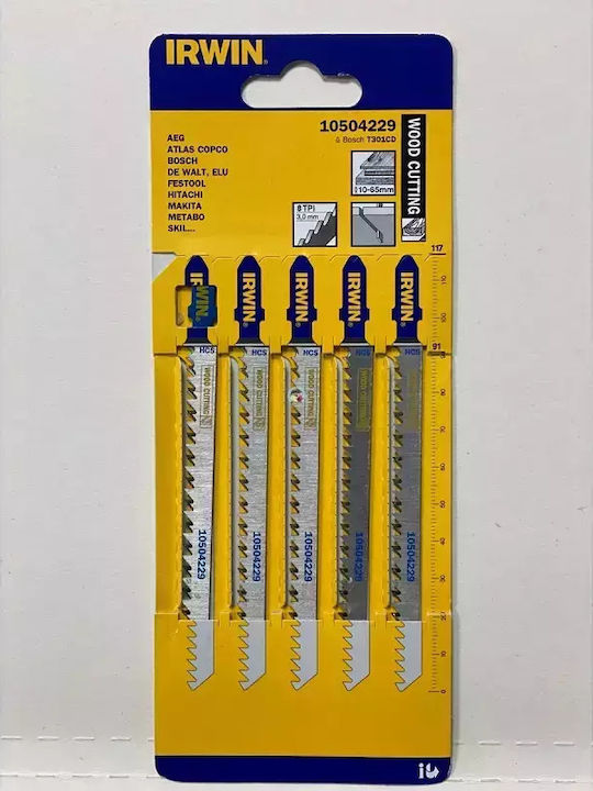 Irwin Irwin Stichsägeblatt 115mm T301cd 5 Stück/Holz