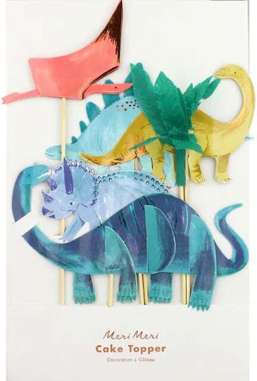 Meri Meri Dinosaurs Διακοσμητικό Γλυκών για Party 24τμχ