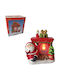 Leuchtende Dekorative Weihnachtsmänner Rot aus Keramik mit Jackie 14.5x8.9x13.3cm 2Stück