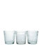 Zaros Candle Holder suitable for Tealights Glass in Transparent Color 6.5x6.5x7.5cm 1pcs