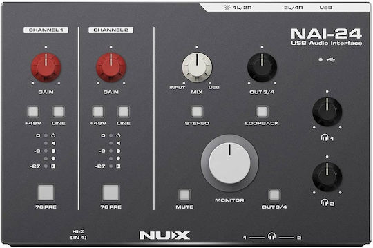 NUX NAI-24 Εξωτερική Επαγγελματική Κάρτα Ήχου