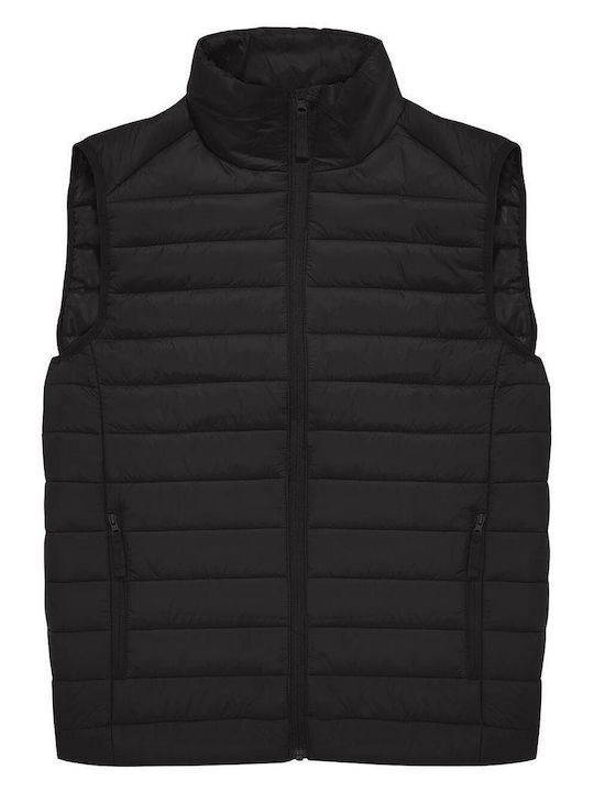 B&C Ärmellos Jacke Wasserdicht Black