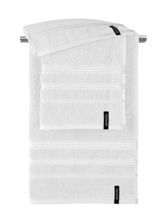 Guy Laroche Bath Towels Set 3 pcs Sofrano White Weight 500gsm