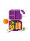 Lekkabox Lekkabox Mini Classic Lunch Box 3 Compartments Lilac