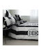 Vesta Home Σετ Παπλωματοθήκη Μονή με Μαξιλαροθήκη 170x240cm Άσπρο Μαύρο
