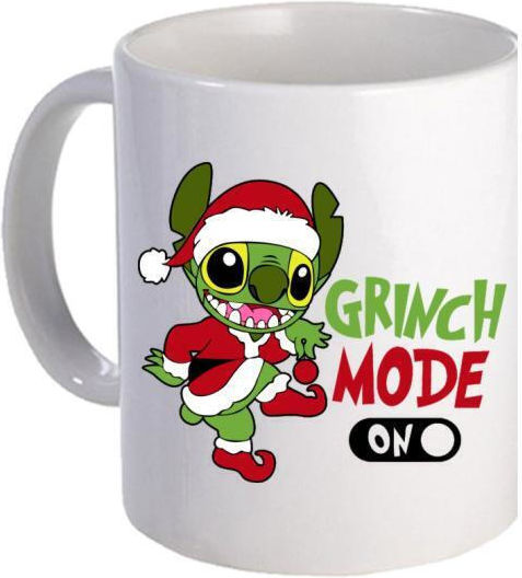Storm Athletic Stich Grinch Mode Becher Keramik Weiß