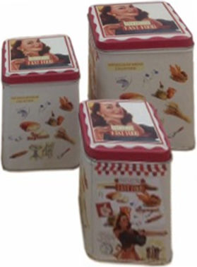 Etoile Cutie De Depozitare Din Plastic Cu Capac 3 Bucăți