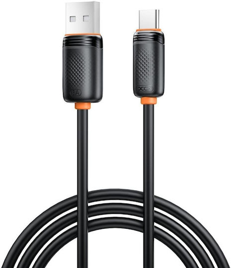 XO USB 2.0 Кабел USB-C Мъжки - USB-A 15W PD Черен 1m 16.005.0397