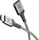 Goobay HDMI 2.1 Ultra High Speed 48Gbps 4K 120Hz HDR VRR Cable HDMI Male - HDMI Female 0.5m Gray