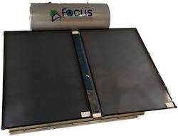 Focus Ηλιακός Θερμοσίφωνας 250lt Glass Διπλής Ενέργειας 4τ.μ. Επιλεκτικός