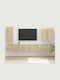 Living Room TV Unit Sonoma Oak L78.5xW30xH29.5cm