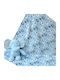 Viopros Blanket Nursery Swaddling Blankets Blue with Animal 75x90cm 2pcs