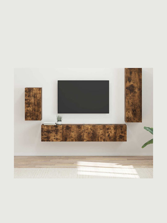 Living Room TV Unit Smoked Oak L30xW31xH100cm