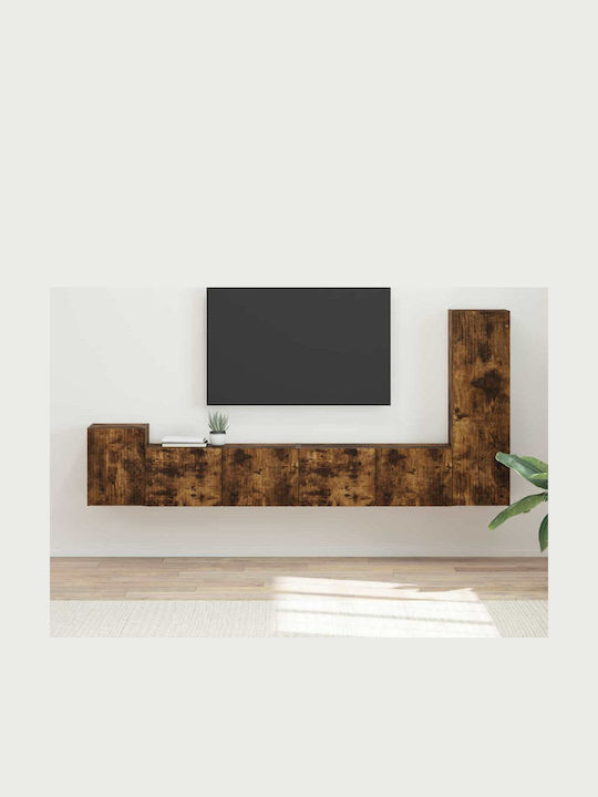 Living Room TV Unit Smoked Oak L30xW31xH100cm