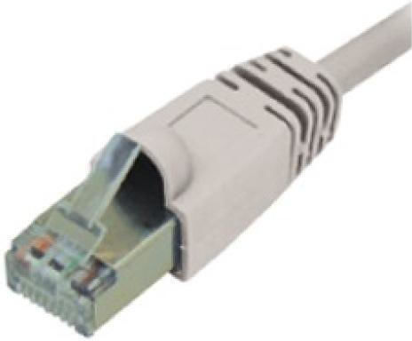 U/FTP (STP) Cat.6 Ethernet Network Cable 1m Gray 5 Pieces