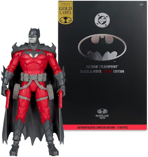 Φιγούρα Δράσης Dc Multiverse: Gold Label - Batman Flashpoint (black & White Accent Edition) Batman 18εκ.