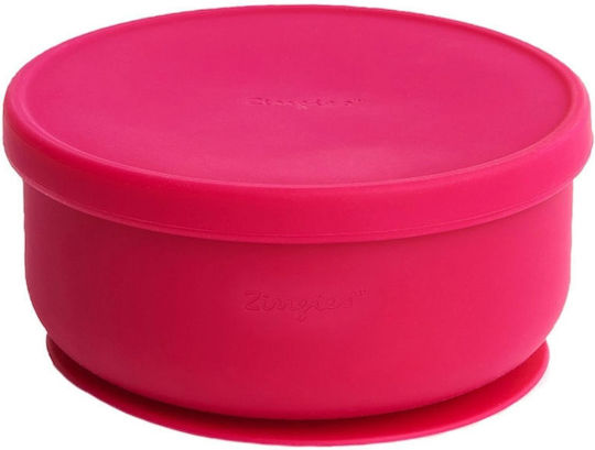 Zingies Kinderessschale Orbi aus Silikon Burgundy