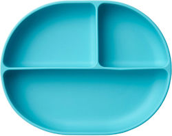Zingies Baby Food Plate Ike made of Silicone Tu...