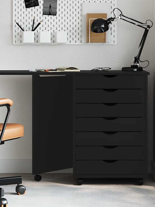 Schreibtisch Moss Holz Black 105.5x39x74.5cm