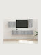 Wohnzimmer TV-Einheit Gray Sonoma mit Beleuchtung L78.5xB30xH29.5cm