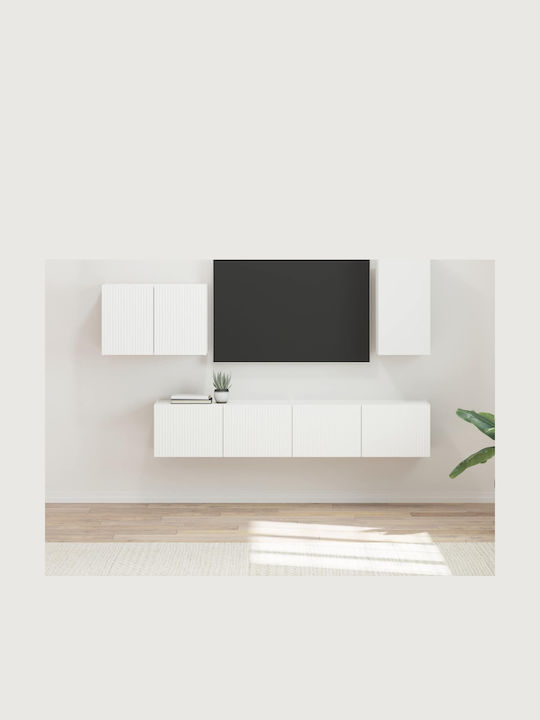 Living Room TV Unit with Lighting White L78.5xW...
