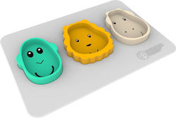 Matchstick Monkey Baby Food Container Set made of Silicone Yellow 4pcs