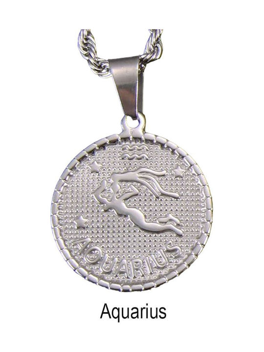 Awear Colier Semn zodiacal din Oțel