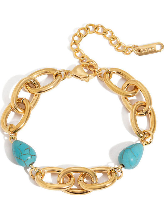 Awear Women's Bracelet made of Steel Gold Plated