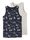 Name It Kids Set With 2 Pieces Navy Blue Undershirts