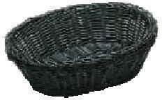 Ψωμιέρα Οβάλ 23x17x8 Cm Μαύρη Gtsa Σετ 12 Τεμαχίων