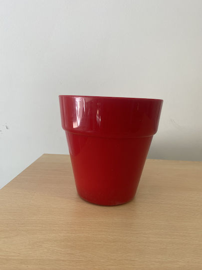 Plant Pot Plastic Red