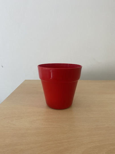 Plant Pot Plastic Red